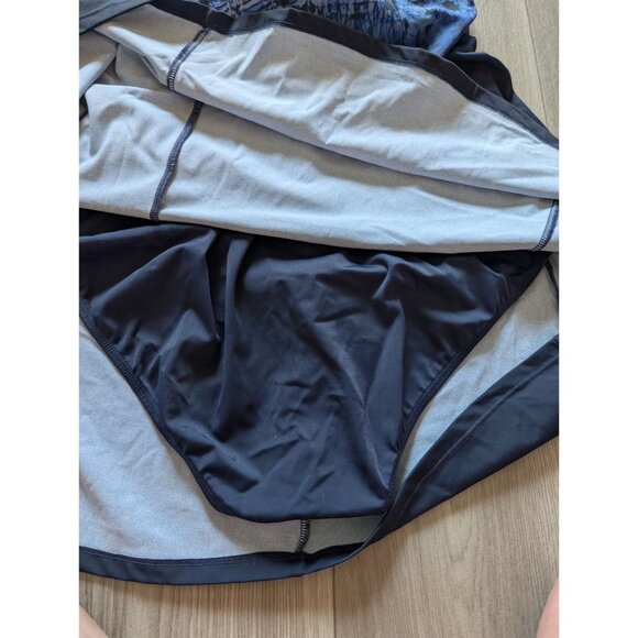 Swimsuits For All Womens Blue & Navy Tankini Swimdress Size 18 Adjustable Straps - Picture 4 of 5